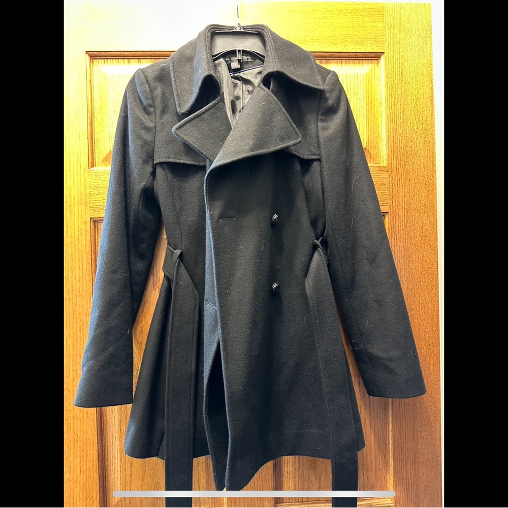 Via Spiga Black Wool Coat Size 4
